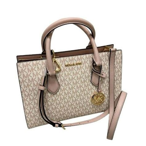 striped michael kors karla medium satchel|Sheila Medium Signature Logo and Metallic Satchel .